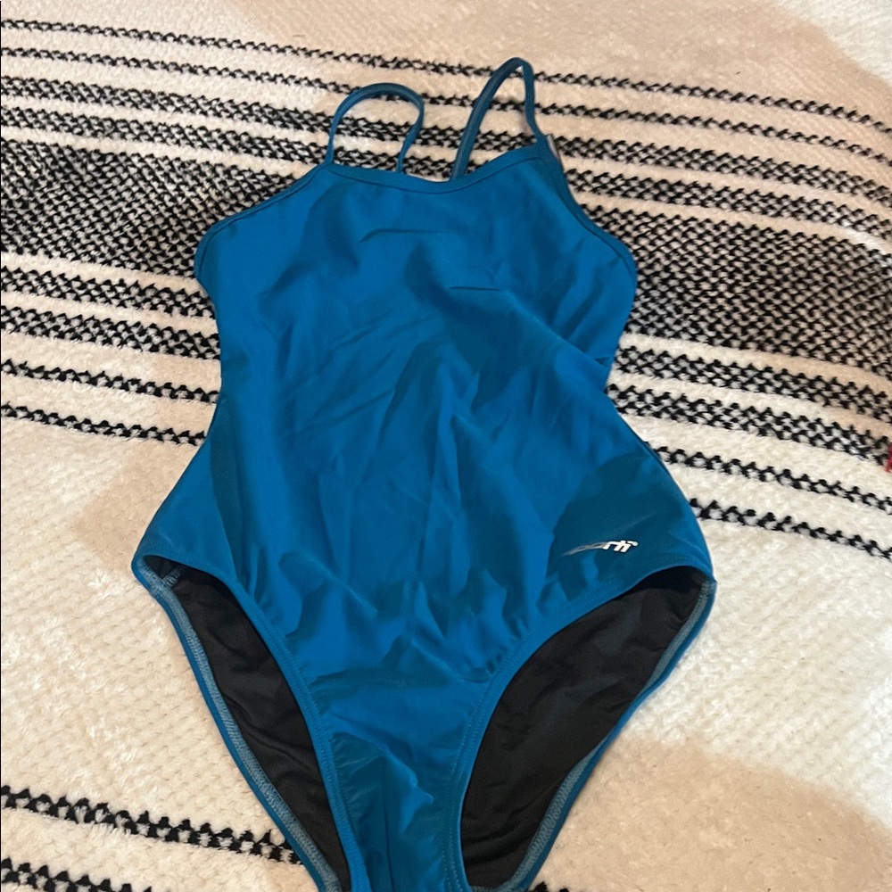 Sporti Women's Blue One Piece Swimsuit